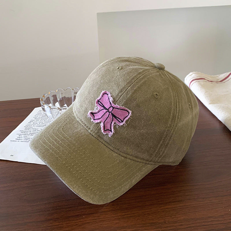 Cute Bow Knot Solid Color Baseball Cap MK2BW6W6HAT87
