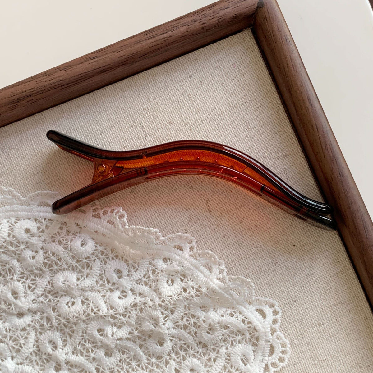 Cute Jelly Acrylic Curved Duckbill Hair Clip 6W6HCP1650