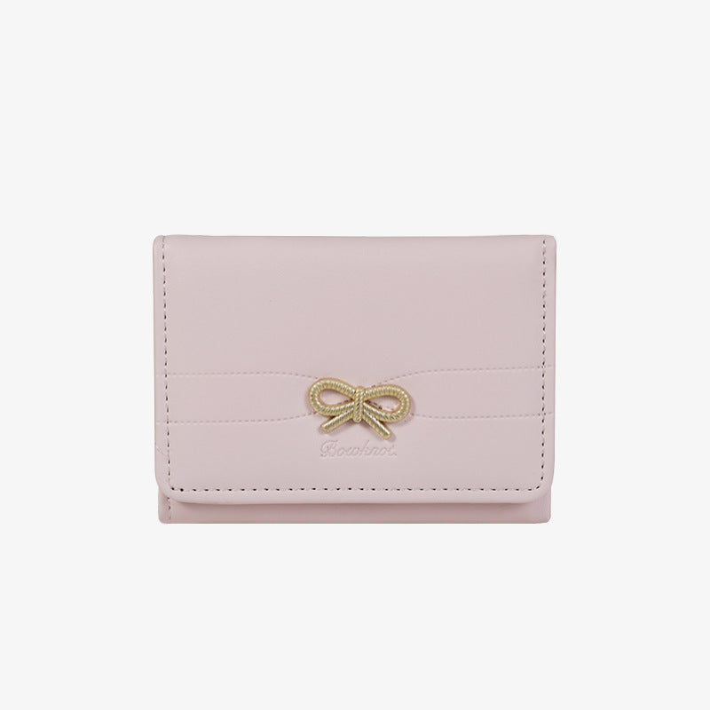Cute Bow Knot Trifold Credit Card Wallet 6S10BWB92