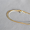 Minimalist Gold Plated Snake Chain Bracelet 6W6JBR472