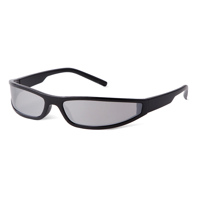 Trendy Small Narrow Frame Futuristic Sunglasses DP25D963