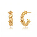 Vintage Gold Ingot C-shape Earring 6W6JER581