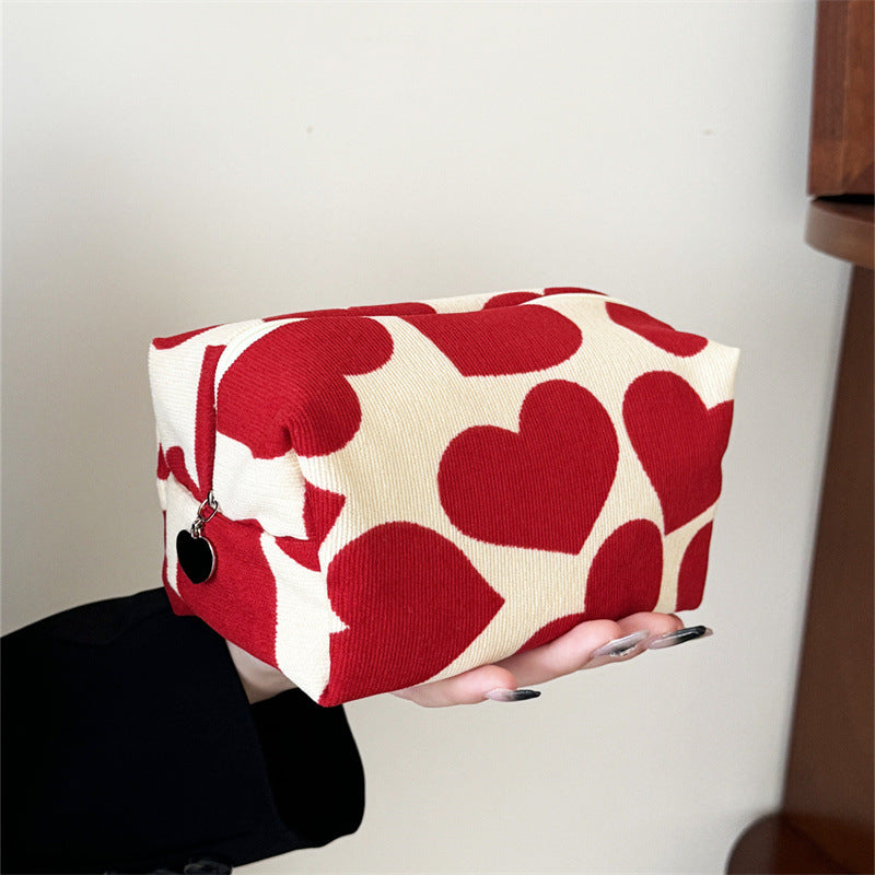Corduroy Heart Mini Bag - DippedShop Wholesale - #5667