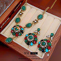 Vintage Gold Plated Floral Heart Chain Necklace 6W6JNC904