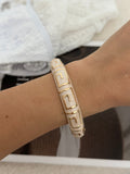 Vintage Enamel Gold Cuff Dripping Oil Bangle Bracelet 6W6JBR609