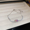 Chic Gold Plated Colorful Zircon Adjustable Bracelet 6W6JBR718