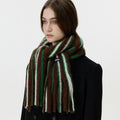 Stylish Color Block Striped Tassel Scarf 6W6NSW294