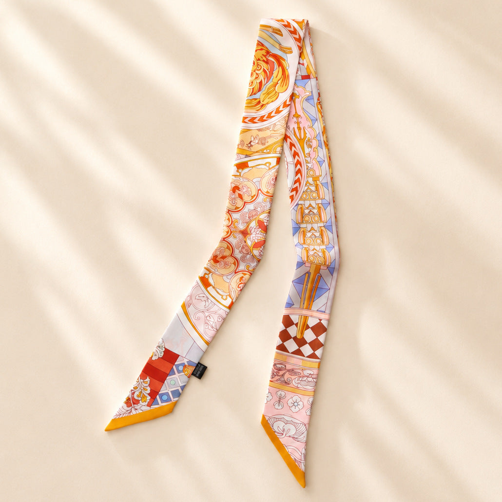 Floral Silk Scarf - DippedShop Wholesale - #8563