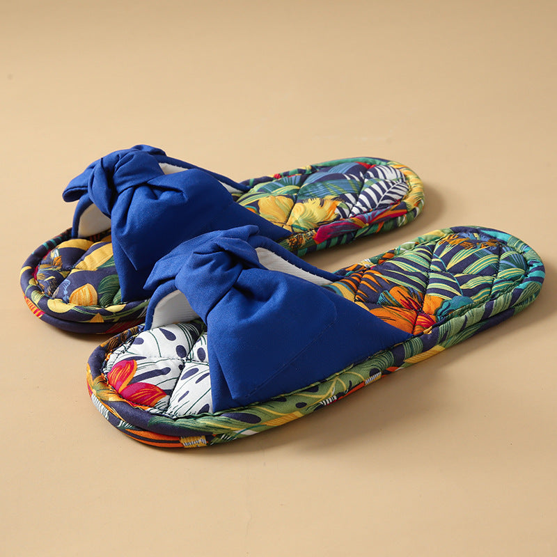Bowknot Non-Slip Indoor Slippers - DippedShop Wholesale - #7107