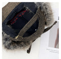 Winter Warm Letter Embroidery Faux Fur Baseball Cap 6W6HAT522