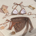 Solid Mesh String Swimwear - DippedShop Wholesale - #5107