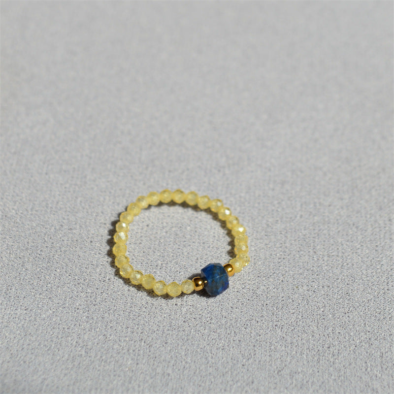 Color Block Beaded Chain Ring - DippedShop Wholesale - #5811
