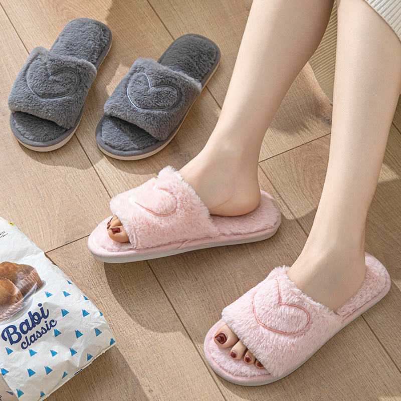 Fuzzy Plush Indoor Slippers - DippedShop Wholesale - #8883