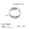 Floral Bow Open Ring - DippedShop Wholesale - #3283