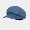 Vintage Denim Newsboy Cap Octagonal Baker Boy Hat MK2BW6W6HAT105