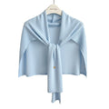 Elegant Solid Color Knit Shawl Wrap 6W6NSC55