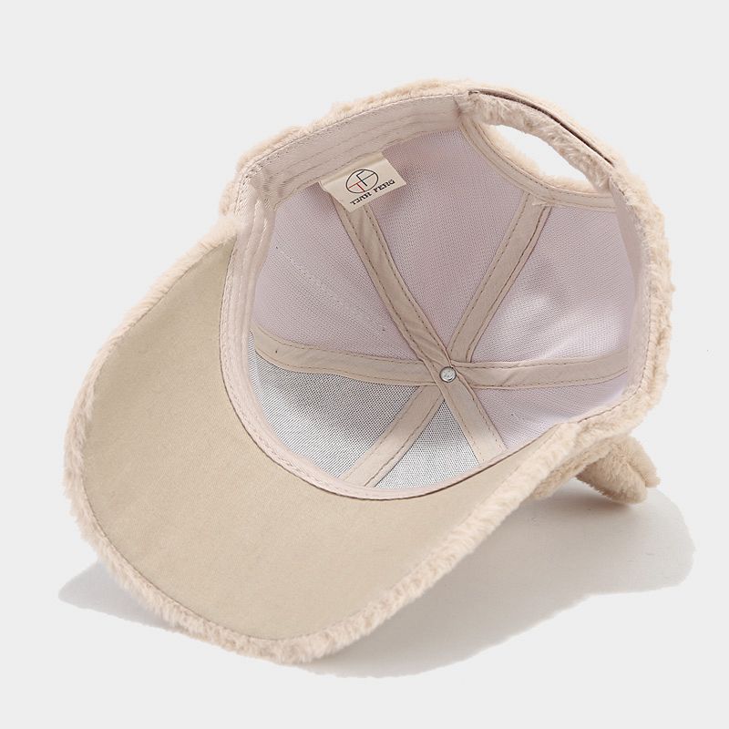 Cute Plush Cat Ears Warm Baseball Cap 6W6HAT536