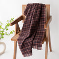 Vintage Soft Plaid Tassel Scarf 6W6NSW289