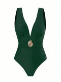 Floral One Piece Swimsuit Set - DippedShop Wholesale - #3379