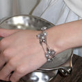 Classic Muti-Layered Pearl Beaded Chain Bracelet 6W6JBR364