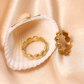 Vinatge Gold Plated Shell Band - DippedShop Wholesale - #1507