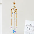 Star Moon Crystal Sun Catcher - DippedShop Wholesale - #9491