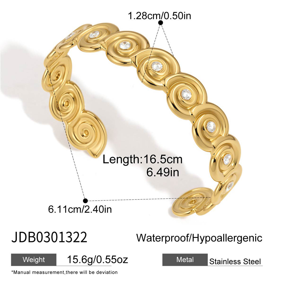 Chunky Rhinestone Sea Conch Ge - DippedShop Wholesale - #4195