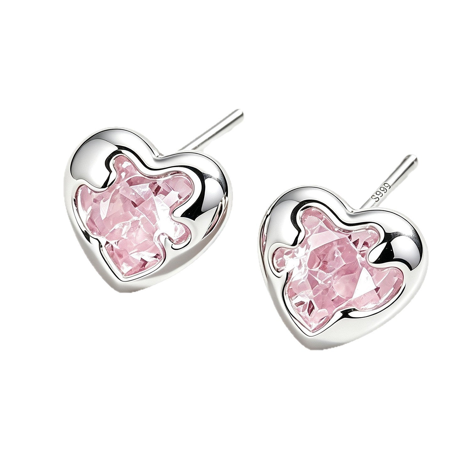Heart Stud Earrings - DippedShop Wholesale - #8883
