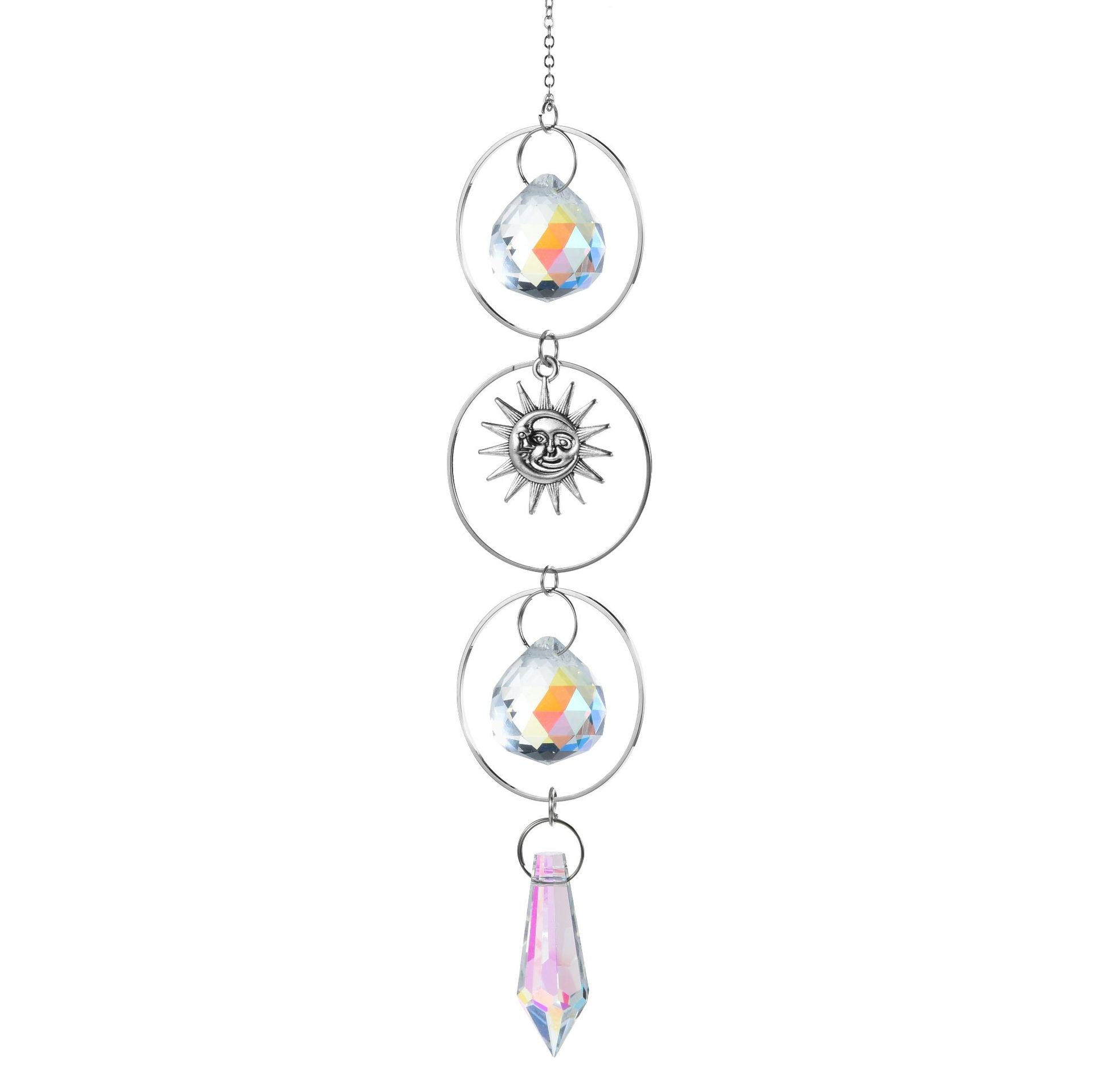 Moon Crystal Suncatcher - DippedShop Wholesale - #3427