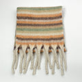 Elegant Striped Soft Thick Warm Tassel Scarf 6W6NSC83