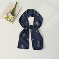 Minimalist Lavender Print Silk Scarf 6W6NSI223