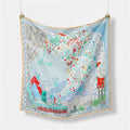 Abstract Silk Square Scarf - DippedShop Wholesale - #7299