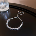 Elegant Rhinestones Floral Chain Bracelet 6W6JBR727