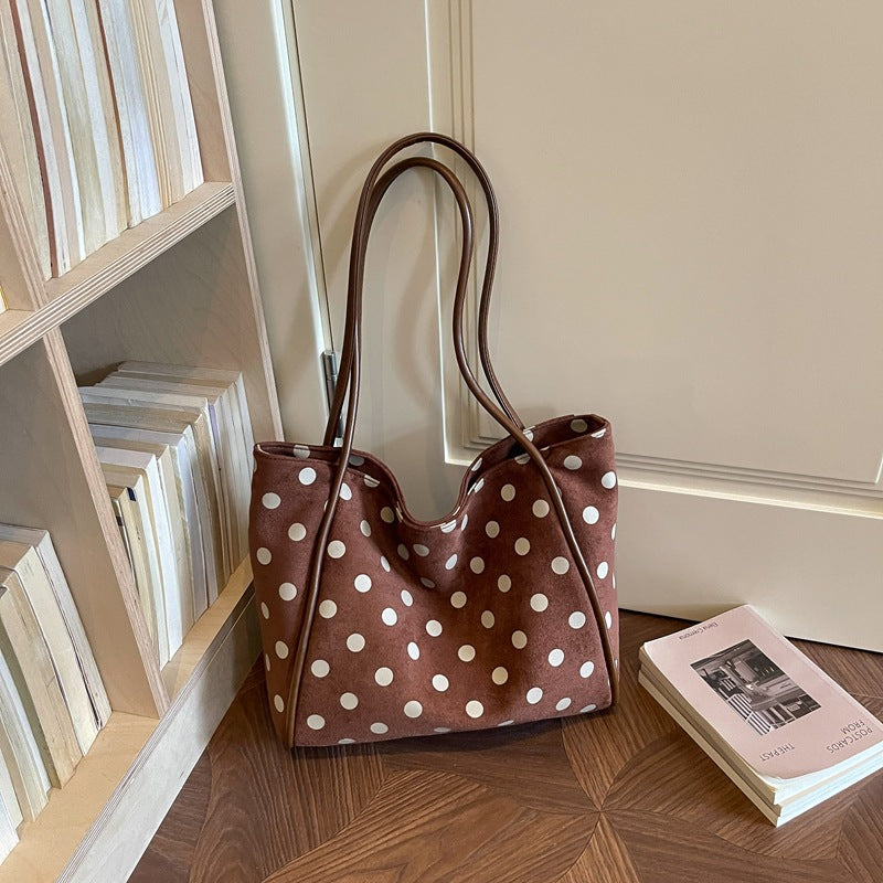Large Polka Dot Tote Bag - DippedShop Wholesale - #8083