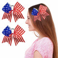 Trendy American Flag Pattern Thin Stretchy Hair Tie 8BK6HSR20T