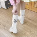 Smiley Face Crew Socks - DippedShop Wholesale - #0291