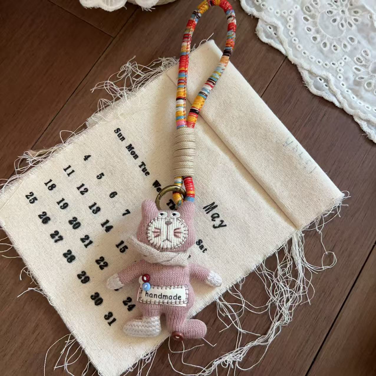 Cute Rabbit Doll Keychain Bag Charm 6W10BBC618