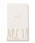Elegant Pearl Bowknot Warm Tassel Scarf 6W6NSC128