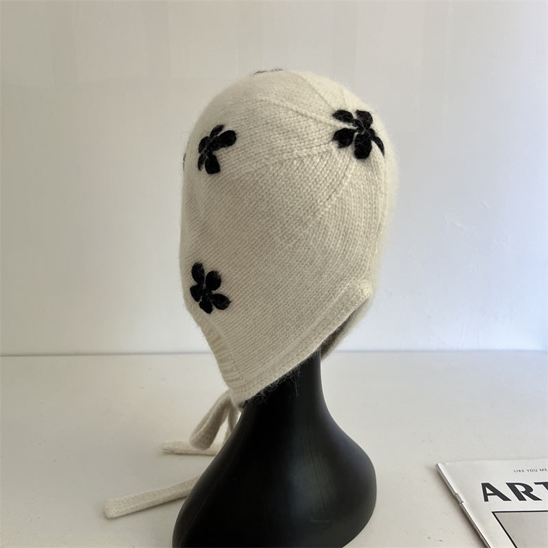 Embroidered Knit Beanie Hat - DippedShop Wholesale - #0387