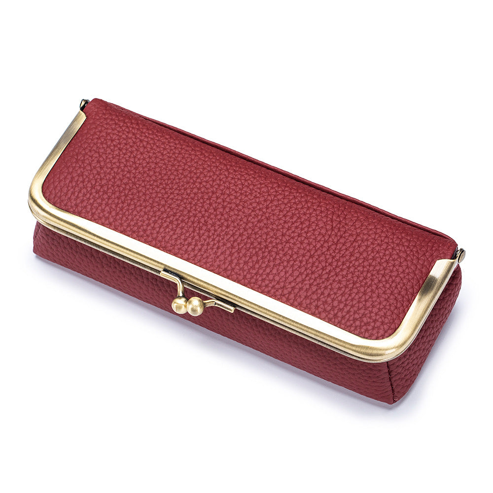 Retro Leather Sunglasses Case - DippedShop Wholesale - #2307