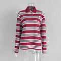Vintage Striped Polo Shirt - DippedShop Wholesale - #9795