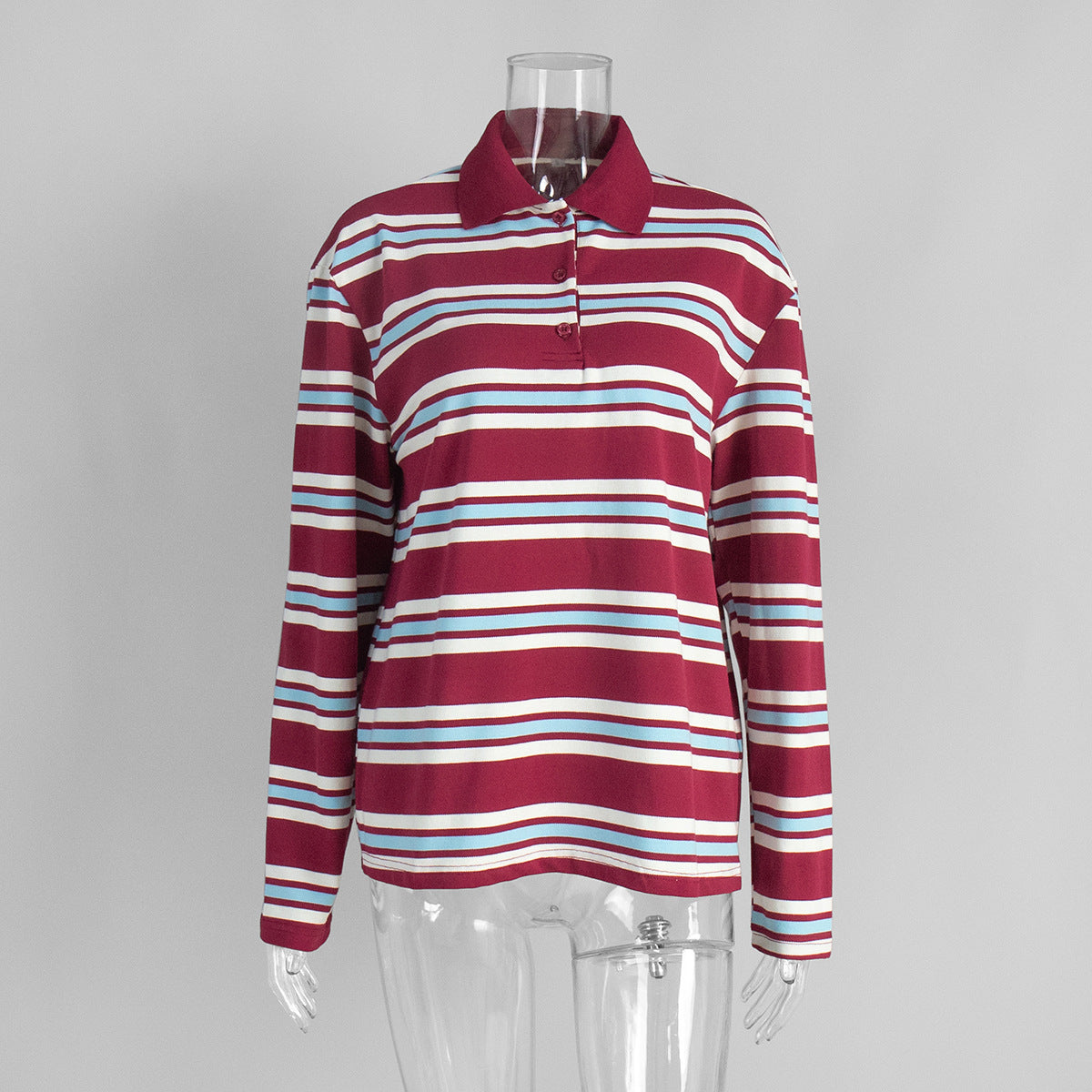 Vintage Striped Polo Shirt - DippedShop Wholesale - #9795
