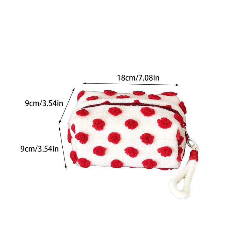 Plush Leopard Print Makeup Bag - DippedShop Wholesale - #9315