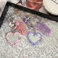 Heart Mirror Bag Charm - DippedShop Wholesale - #0259