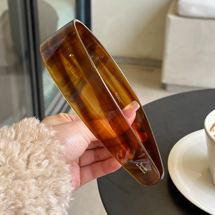 Minimalist Solid Color Acetate Wide Headband MK2SPM6W6HBD37