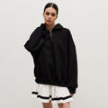 Loose Lapel Zipper Hoodie - DippedShop Wholesale - #6723