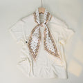 Striped Silk Scarf - DippedShop Wholesale - #1123