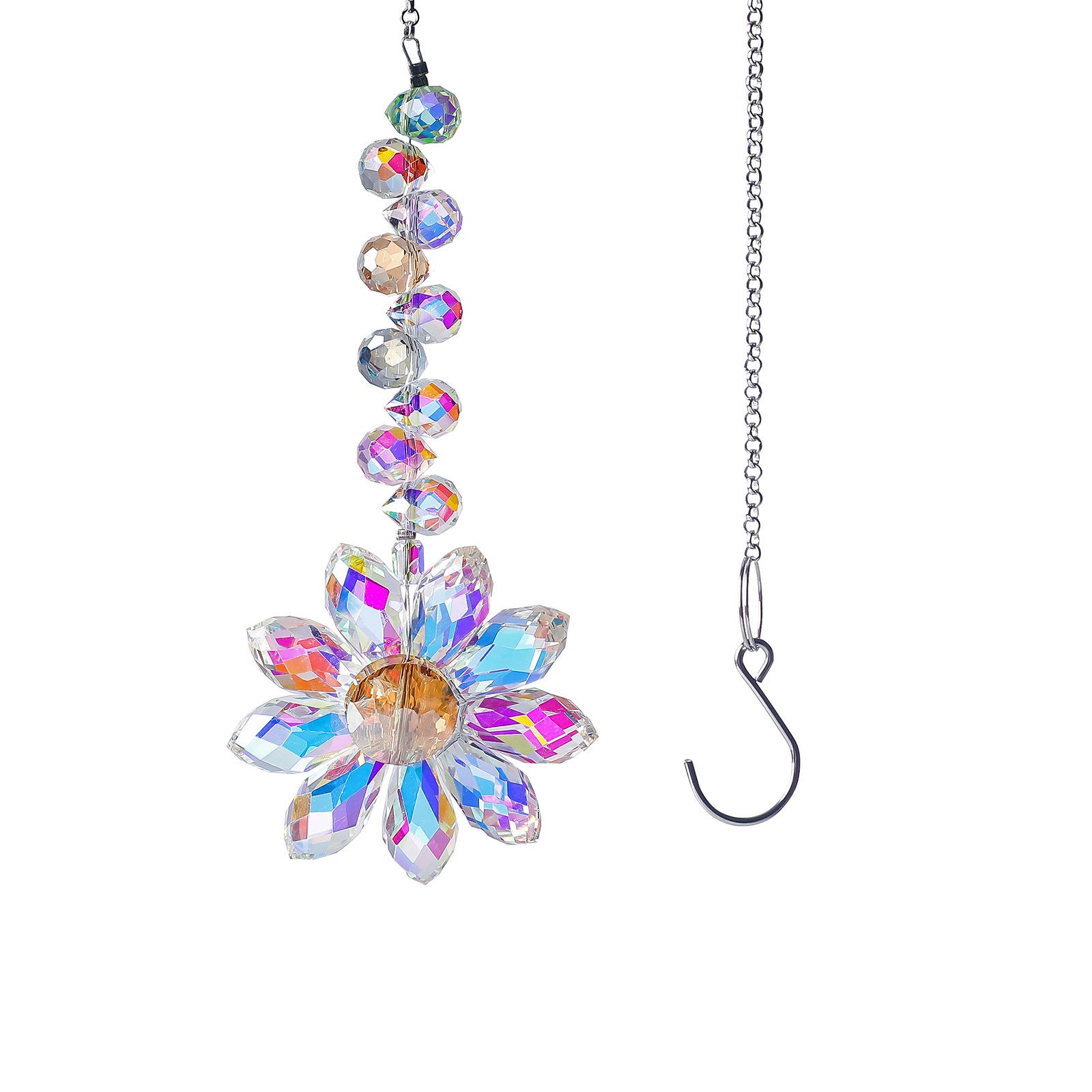 Crystal Floral Pendant Wind Chimes Suncatchers MK2CZAS6H7HLS56