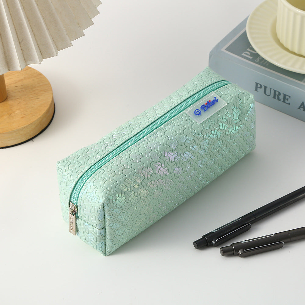 Solid Color Large Capacity Portable Pencil Case 6S10BOB1049