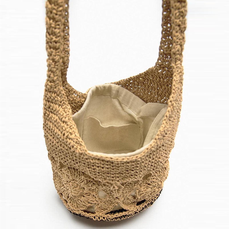 Woven Floral Underarm Bag - DippedShop Wholesale - #6803